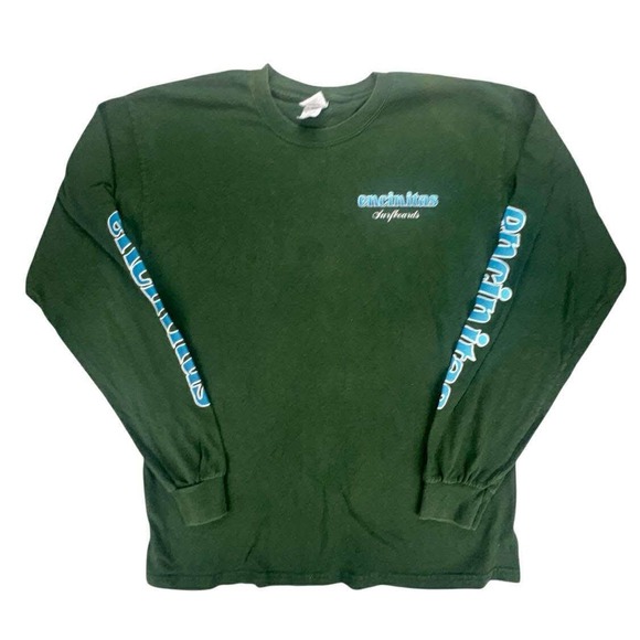 Encinitas Surfboards Long Sleeve T Shirt Graphic Tee Surf Green large - Picture 1 of 10